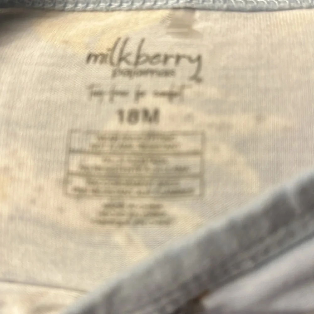 Milk berry puppy print Kids Pajamas with Dog Print - Blue 18 M